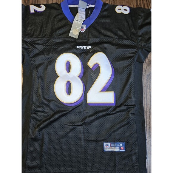 Torrey Smith #82 Baltimore Ravens Reebok On Field Jersey Black Sz XL 16-18  NWT - Picture 2 of 15